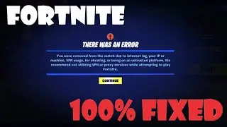 You were removed from the match due to internet lag - Fortnite