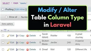 How to Modify Table Column Type in Laravel