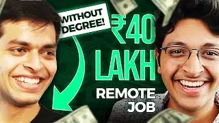 HOW to Get 40 Lakhs Remote Job Without Degree?🔥 | Ayush Jaiswal, Pesto