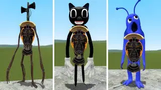 ENTERING SIREN HEAD, CARTOON CAT, COSTUME MAN In Garrys Mod!!