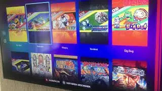 NAMCO MUSEUM COLLECTION running on Evercade VS!