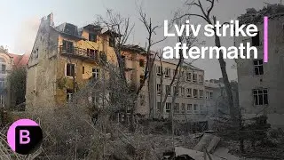 Russia Strikes Lviv: Video Shows Aftermath of Missile Strike on Ukrainian City