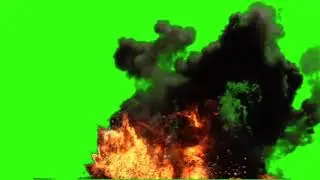 Green screen air strike effect