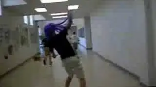 Purple haired mother beats small children 1