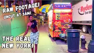 NYC at NIGHT 3am Raw Footage! | Migrant Shelters, Homeless, Nightlife, Car Crashes