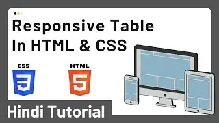 Make Responsive Table in HTML || Make Responsive Table in CSS || HTML Responsive Table Bootstrap