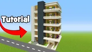 Minecraft Tutorial: How To Make A Modern Apartment Building City Tutorial