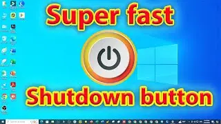 How to Create Shutdown Button | Shutdown Shortcut Button Windows 10