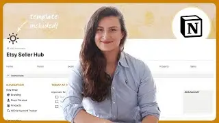 My Complete Notion Setup // How I organise my business & Etsy Shops with Notion (template included)