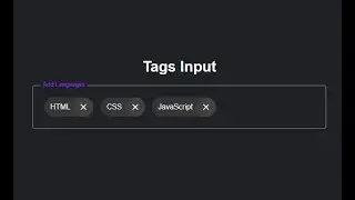 Add Tags Input Box in HTML CSS & JavaScript | Tags Input in JavaScript