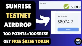 Get Free 1k $RISE Token | Sunrise 🌅 Testnet Crypto Airdrop | Full Guide