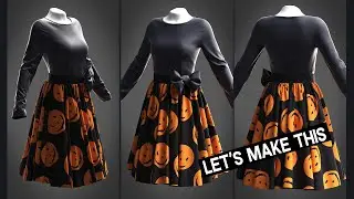 How to make dress like this in Clo3D/Marvelous Designer