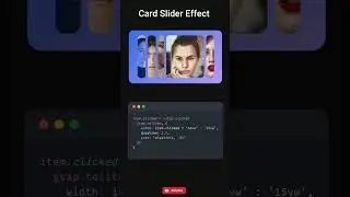 Card slide effect using Html and Css 