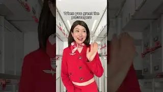 FLIGHT ATTENDANTS WHEN YOU DONT GREET THEM BACK