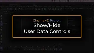 Cinema 4D XPresso: Show Hide User Data Elements