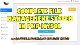 Complete File Management System in PHP MySQL | Free Source Code