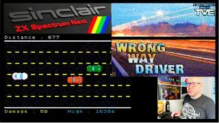 Wrong way driving on the ZX Spectrum Next.