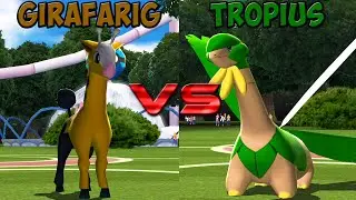 Pokemon battle revolution - Girafarig vs Tropius