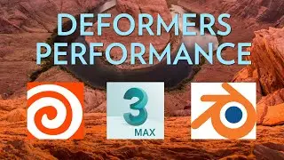 Parametric modifiers Performance:  3ds Max vs Blender vs Houdini