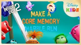 Make a Core Memory Marble Run 💛 | DIY Tutorial | Inside Out 2 | Disney Kids