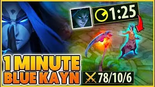 *TWO PENTAKILLS LEVEL 1* WORLD RECORD BLUE KAYN TRANSFORMATION!! (3300+ MOVESPEED) - BunnyFuFuu