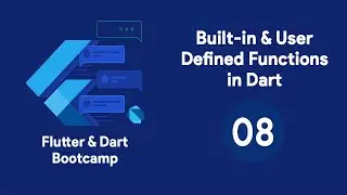 Flutter & Dart For Beginners - Built-in & User-Defined Functions in Dart