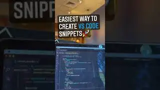 Easiest way to create VSCode Snippets! 