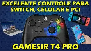 REVIEW DO GAMESIR T4 PRO - UM BAITA CONTROLE SEM FIO PARA NINTENDO SWITCH, CELULAR E COMPUTADOR!