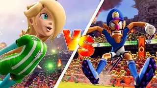 Mario Strikers: Battle League - Team Rosalina Vs Team Waluigi ( Hard CPU)