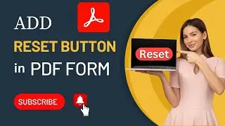 how to create a reset button in fillable pdf