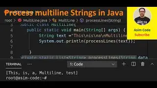 How to process multiline Strings in Java