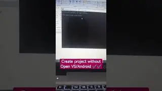 create project without opening vs/android #flutter #fluttertutorials #technicalencoder #coding