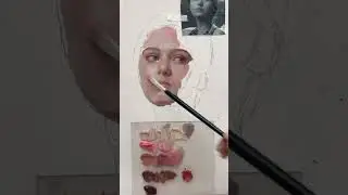 OIL PAINTING TIME-LAPSE#oilpainting #oil painting portrait #skintone #skintones How To Paint Skin