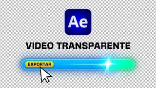 ⬇️ Exportar VIDEO con FONDO TRANSPARENTE en After Effects