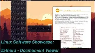 Linux Software Showcase: Zathura - Document Viewer (PDF etc.)