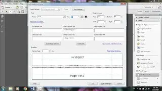 Inserting Header and Footer page number to PDF file