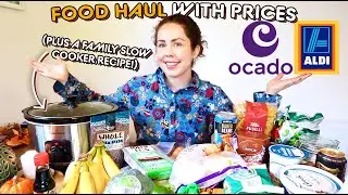 ALDI AND OCADO M&S FOOD HAUL UK 2023 | Grocery Shop Haul October 2023 & Family Slow Cooker Recipe