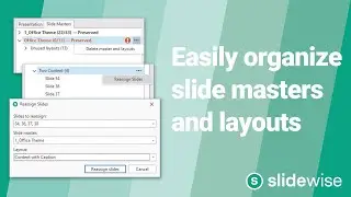 Slidewise   Easily organize and mange slide masters