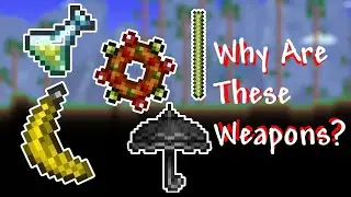 EVERYTHING is a weapon in Terraria...