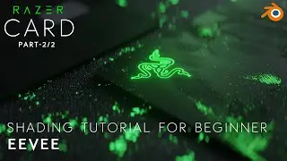 Razer Card Shading Tutorial For Beginner PART 2 (Blender 2.93.3 EEVEE)