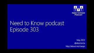 Need to Know podcast - Episode 303