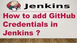 How to add GitHub  Credentials in Jenkins ? ||  Devops ||  Jenkins Security