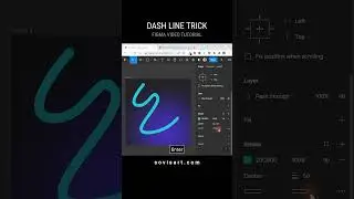 #Shorts #Dash line #trick in #Figma by #IrenKolt