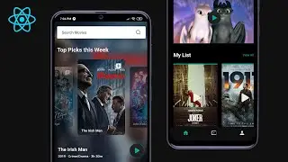 Movie Streaming App UI in React Native