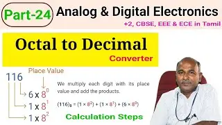 Octal to Decimal Converter in tamil