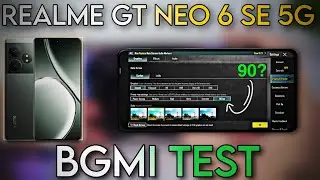 REALME GT NEO 6 SE 5G BGMI TEST | REALME GT NEO 6 SE PUBG/BGMI TEST | SD 7 + GEN 3 PROCESSOR 🥵🔥