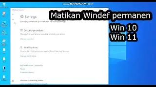 Non-Aktifkan Windows defender secara Permanen