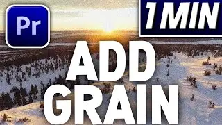 How To Add Film Grain Noise Adobe Premiere Pro | Quick Tutorial