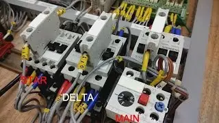 Star - Delta & D.O.L. Starter (PLC + HMI)