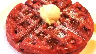 Red Velvet Waffles | I Heart Recipes